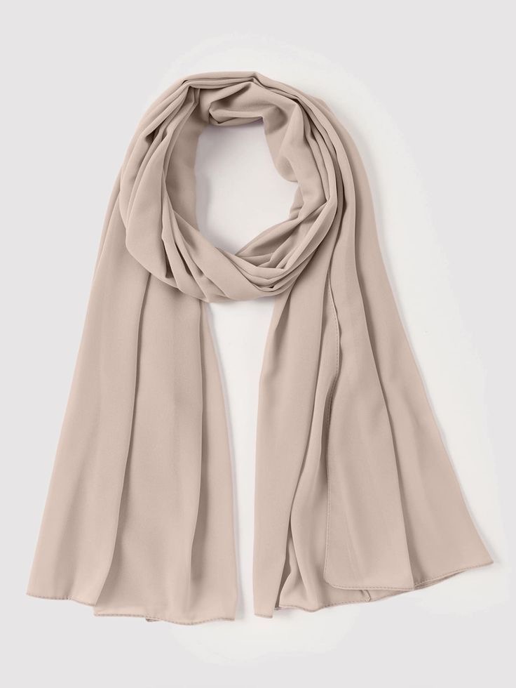 pashmina kaos cream 