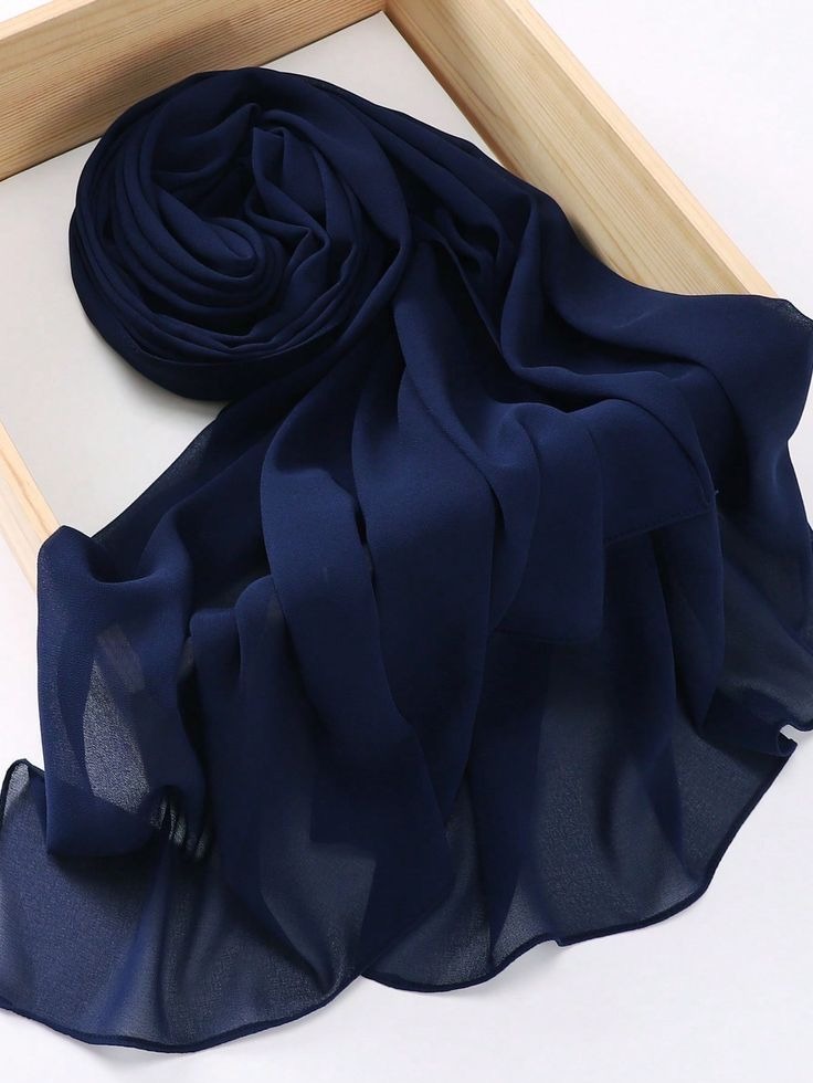 pashmina voal navy